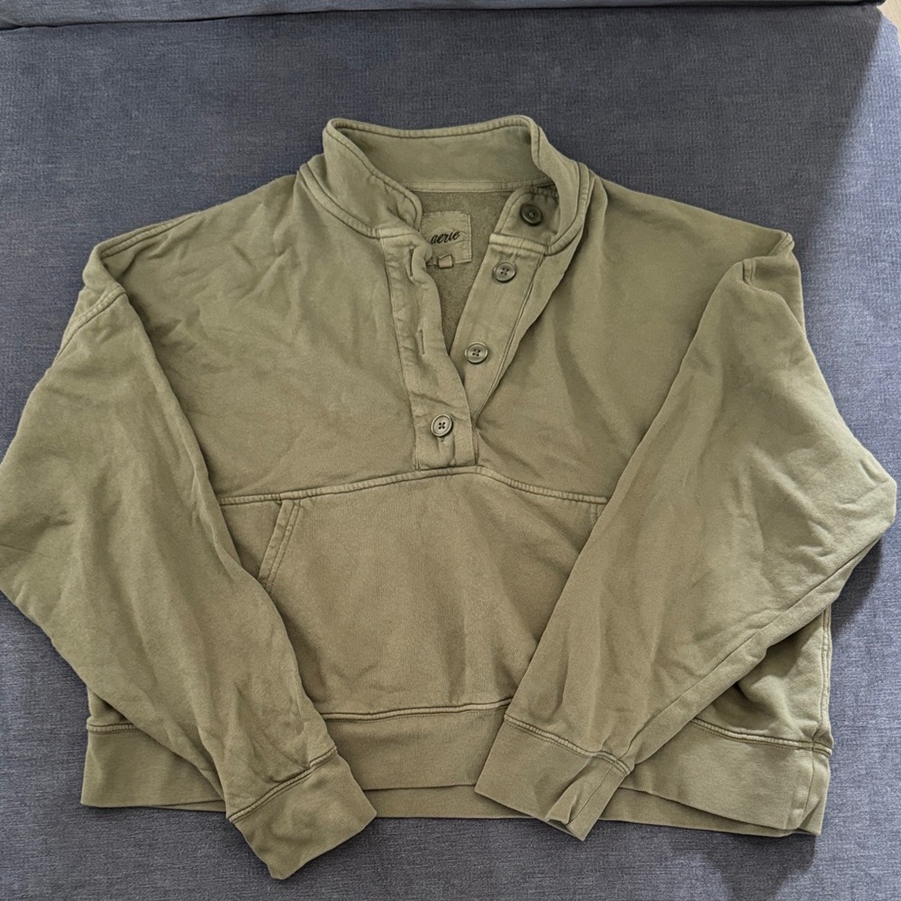 Aerie Sage Green Baggy Sweater